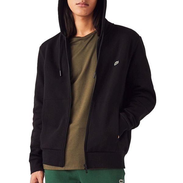 Męska kurtka sportowa Lacoste Czarny. Czarne kurtki męskie Lacoste, m, bez wzorów, z bawełny. Za 564.75 zł.