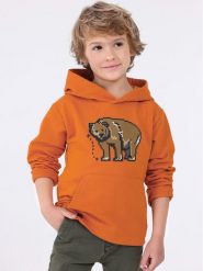 Mayoral Bluza 4.422 Pomarańczowy Regular Fit. Brązowe bluzy dla chłopców Mayoral, bez wzorów, z bawełny, bez ramiączek, bez kaptura. Za 149.99 zł.