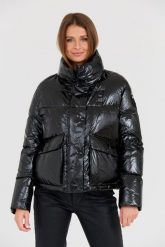 BLAUER Czarna kurtka. Czarne kurtki damskie Blauer USA, m, bez wzorów, bez kaptura. W wyprzedaży za 779.99 zł.