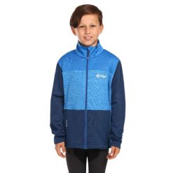 Bluza dziecięca Kilpi Tomms. Niebieskie bluzy dla dziewczynek Kilpi, na zimę, bez wzorów, bez ramiączek, bez kaptura. Za 189.67 zł.