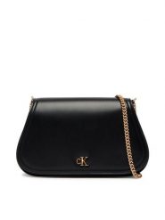 Calvin Klein Torebka Ck Curved Wallet On Chain LV04F1153G Czarny. Czarne torebki do ręki damskie Calvin Klein, bez wzorów, ze skóry, bez dodatków. Za 409.99 zł.