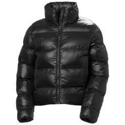 Damska kurtka puchowa Helly Hansen Jade. Czarne kurtki damskie Helly Hansen, na zimę, bez wzorów, z puchu, bez kaptura. Za 645.40 zł.