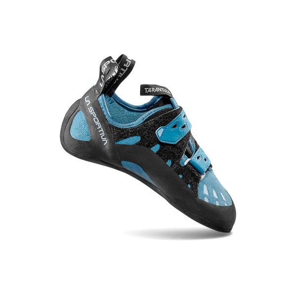 Buty wspinaczkowe damskie La Sportiva Tarantula. Czarne obuwie sportowe damskie La Sportiva, bez wzorów, wspinaczkowe. Za 399.99 zł.