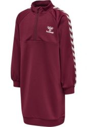 Sukienka dla dziewczynki Hummel Olivia. Czerwone sukienki dla dziewczynek Hummel, bez wzorów, z materiału, klasyczne, bez ramiączek, długie. Za 254.05 zł.