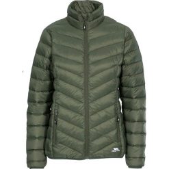 Kurtka puchowa "Valentina" w kolorze khaki. Brązowe kurtki damskie Trespass Women, xxs, bez wzorów, z puchu, bez kaptura. W wyprzedaży za 329.95 zł.