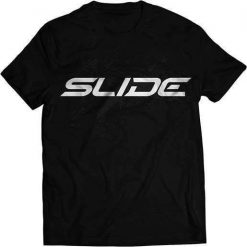 SLIDE Koszulka T-Shirt Slide Czarna XXL. Czarne t-shirty męskie SLIDE, m, bez wzorów, bez kołnierzyka. Za 99.72 zł.