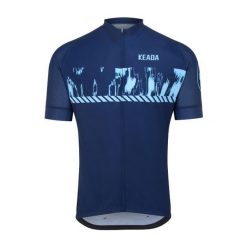 Męska koszulka rowerowa z krótkim rękawem – Signal One. Niebieskie koszulki sportowe męskie KEADA SPORTS, m, bez wzorów, bez kołnierzyka, bez ramiączek, na fitness i siłownię. Za 332.00 zł.