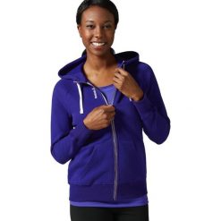 Reebok Bluza damska EL Fullzip Fleece fioletowa r. S (AY1998). Bluzy damskie marki Reebok. Za 99.99 zł.