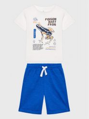 Zippy Komplet t-shirt i spodenki ZKBAP0602 23009 Niebieski Regular Fit. Niebieskie szorty dla chłopców zippy, bez wzorów, z bawełny. Za 69.99 zł.