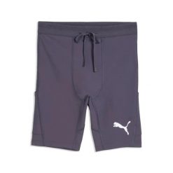 Szorty Puma. Szare krótkie spodenki sportowe męskie Puma, l, bez wzorów, z materiału, do biegania. Za 299.37 zł.