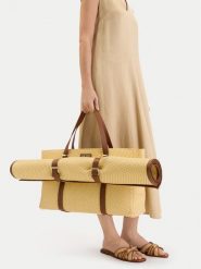 Nine West Torebka EO-Houston Kiss-BW-B16929 Beżowy. Brązowe torebki do ręki damskie Nine West, bez wzorów, z syntetyku, bez dodatków. Za 299.99 zł.