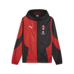 Bluza dresowa Prematch Milan AC 2023/24. Czarne bluzy sportowe męskie Puma, xs, bez wzorów, z dresówki, bez kaptura, do piłki nożnej. W wyprzedaży za 275.30 zł.