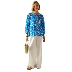Damska Koszula Primden Fleur Bloom. Niebieskie koszule damskie Regatta, xl, bez wzorów, z bawełny, bez kołnierzyka, bez ramiączek. Za 152.99 zł.