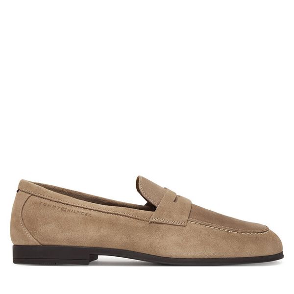 Lordsy Tommy Hilfiger. Brązowe mokasyny męskie Tommy Hilfiger. Za 400.99 zł.