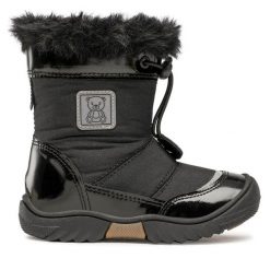 Śniegowce Lasocki Kids. Czarne buty zimowe dziewczęce Lasocki Kids, bez zapięcia. Za 99.99 zł.