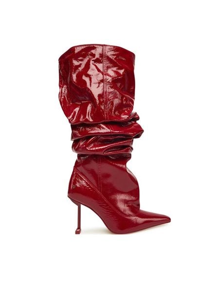 Naked Wolfe Kozaki Vern Czerwony. Czerwone kozaki damskie Naked Wolfe, z lakierowanej skóry, bez obcasa, na szpilce. Za 2,169.00 zł.
