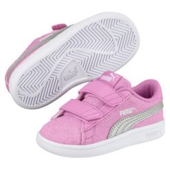 Puma Tenisówki Dziewczęce Smash v2 Glitz Glam V Inf - Orchid - Silver 25. Buty sportowe dziewczęce marki Puma. Za 185.00 zł.