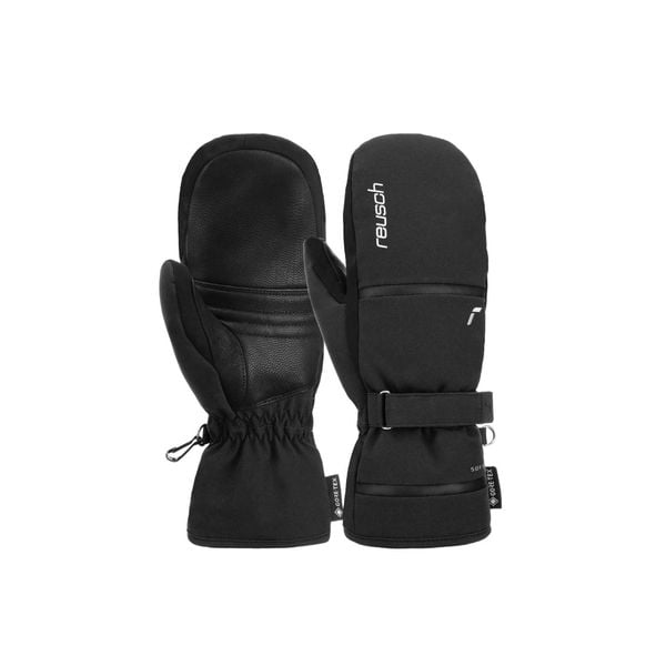 Rękawice damskie REUSCH Alessia GORE-TEX Mitten jednopalczaste. Czarne rękawiczki damskie Reusch, bez wzorów, z gore-texu, sportowe. W wyprzedaży za 294.60 zł.