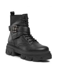 Steve Madden Trapery Mae SM19000034 SM19000034-017 Czarny. Czarne kozaki damskie Steve Madden, ze skóry. Za 799.99 zł.