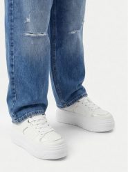 DeeZee Sneakersy CEO-CSS20636-01 Biały. Białe buty sportowe dziewczęce DeeZee, bez wzorów, ze skóry, bez zapięcia. Za 99.99 zł.