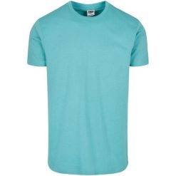 Męska Podstawowa Koszulka Gładka. Niebieskie koszulki sportowe męskie Urban Classics, m, bez wzorów, bez kołnierzyka, bez ramiączek, trekkingowe. Za 48.99 zł.