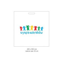 Torba z nadrukiem 45x50 cm (100 sztuk) + EKSPRESOWA DOSTAWA W 24H. Szare torby i plecaki dziecięce Wyspa Szkrabów. Za 54.55 zł.