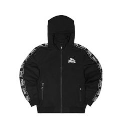 Kurtka z kapturem Lonsdale Ouston. Czarne kurtki męskie Lonsdale, xl, z aplikacjami, z materiału, z kapturem. Za 383.00 zł.
