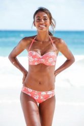 Bikini bandeau z fiszbinami kobiecy Lascana Ditsy. Brązowe bikini damskie Sunseeker, s, bez wzorów. Za 305.50 zł.