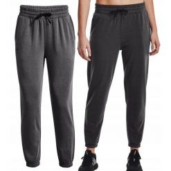 Spodnie dresowe dla kobiet Under Armour Rival Terry Jogger. Szare spodnie dresowe damskie Under Armour, xl, bez wzorów, z dresówki, trekkingowe. W wyprzedaży za 179.99 zł.