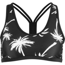 Biustonosz bikini bustier bonprix czarny z nadrukiem. Bikini damskie marki bonprix. Za 59.99 zł.