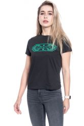 DAMSKI T-SHIRT WRANGLER SS GRAPHIC TEE FADED BLACK W7Z4EVXV6 112132172. Czarne t-shirty damskie Wrangler, s, bez wzorów, bez kołnierzyka. Za 69.99 zł.