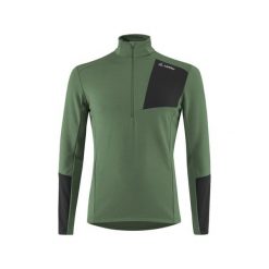 Sweter z wełny merino Löffler Tech. Zielone swetry przez głowę męskie LOFFLER, na zimę, l, bez wzorów, z dzianiny, bez kołnierzyka. Za 435.50 zł.