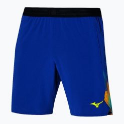 Spodenki męskie Mizuno Frontier 8 in Amplify. Niebieskie szorty męskie Mizuno, m, bez wzorów, z elastanu. Za 139.99 zł.