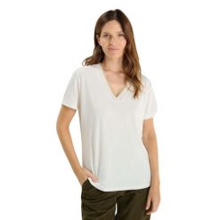 Koszulka damska Le Temps des cerises Fuka. Białe koszulki sportowe damskie Le Temps Des Cerises, bez wzorów, bez kołnierzyka, bez ramiączek. Za 170.00 zł.