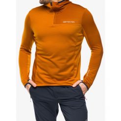 Bluza z kapturem męska Ortovox Fleece Light Grid ZN Hoody. Brązowe bluzy męskie ORTOVOX, l, bez wzorów, z kapturem. Za 707.99 zł.