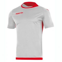 Koszulka Macron kelt. Białe koszulki sportowe męskie Macron, m, bez wzorów, z jersey, bez kołnierzyka, bez ramiączek, do piłki nożnej. Za 150.00 zł.