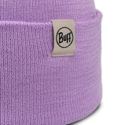 Czapka BUFF KNITTED BEANIE LILON GRAPE ICE. Fioletowe czapki i kapelusze damskie Buff, bez wzorów, z materiału, eleganckie. Za 124.95 zł.