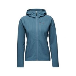Bluza damska z kapturem Black Diamond Coefficient Storm FZ. Niebieskie bluzy sportowe damskie Black Diamond, bez wzorów, z kapturem, wspinaczkowe. Za 640.00 zł.