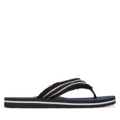 Japonki Tommy Hilfiger. Niebieskie klapki damskie Tommy Hilfiger, bez wzorów, bez obcasa. Za 139.99 zł.