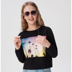 Bluza z fotonadrukiem - Czarny. Bluzy damskie Sinsay. Za 39.99 zł.