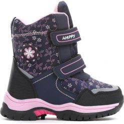 Granatowe Śniegowce In The Winter. Buty zimowe dziewczęce marki Born2be. Za 79.99 zł.