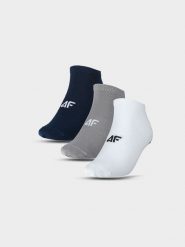 4F Skarpetki casual przed kostkę (3-pack) męskie - multikolor 43-46. Skarpety męskie 4f, bez wzorów, z bawełny. Za 44.99 zł.