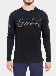 Bluza termoaktywna Sensor Merino Air PT Tee LS. Czarne bluzy męskie Sensor, m, bez wzorów, z materiału, bez kaptura. Za 350.89 zł.