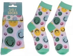 Soxo Wesołe Skarpetki z Uśmiechem - Kolorowe Uśmiechnięte Buźki - rozmiar 36-42. Skarpety damskie Soxo, bez wzorów. Za 29.99 zł.