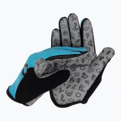 Rękawiczki rowerowe dziecięce woom Tens blue. Niebieskie rękawiczki dziecięce WOOM, bez wzorów, z bawełny. Za 94.99 zł.