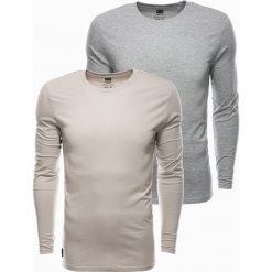 Ombre Zestaw longsleeve męski z długim rękawem - mix 2-pak V3 Z43 XL. Bluzki z długim rękawem męskie Ombre, m, bez wzorów, bez kołnierzyka. Za 159.99 zł.