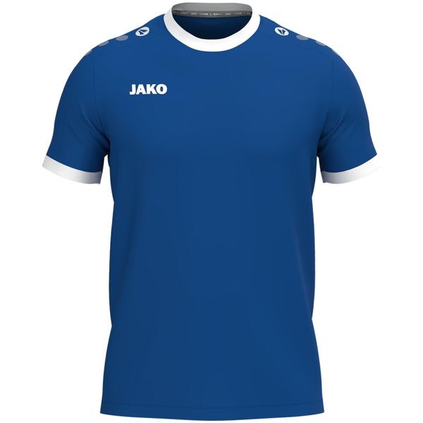 Koszulka Jako One. Niebieskie koszulki sportowe męskie Jako, m, bez wzorów, z materiału, bez kołnierzyka, bez ramiączek, do piłki nożnej. Za 98.89 zł.
