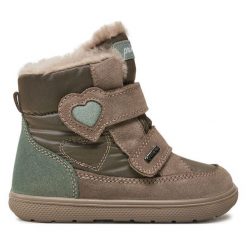 Śniegowce Primigi. Brązowe śniegowce dziewczęce Primigi, z gore-texu, bez zapięcia. Za 399.99 zł.
