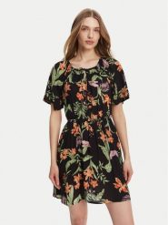 Roxy Sukienka letnia ERJWD03869 Czarny Regular Fit. Czarne sukienki damskie Roxy, na lato, xs, bez wzorów, z wiskozy, bez kołnierzyka, bez ramiączek. Za 169.99 zł.