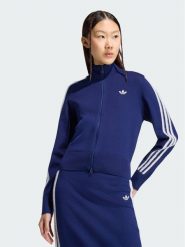 Adidas Kardigan Firebird KW2588 Granatowy Regular Fit. Niebieskie swetry damskie Adidas, l, bez wzorów, z syntetyku, bez kołnierzyka, bez ramiączek, bez kaptura. Za 369.99 zł.